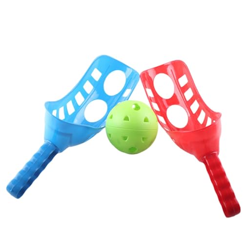 WOONEKY Ball werfen Kleinkindspielzeug Outdoor-Wurf Schaufelbälle Sport Farbe werfen Hinterhofspiele für die Familie werfen und Spiele für außen Zufällige Farbe von WOONEKY