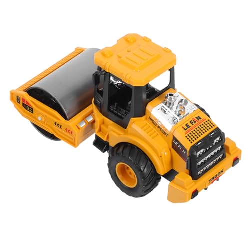 WOONEKY Baustellenfahrzeuge Realistische Batteriefreie Modellbaumaschinen mit Walze Bagger Planierraupe Sicher Ungiftig Leicht zu Reinigen Geschenk für Jungen von WOONEKY