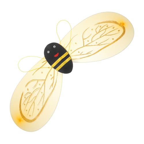 WOONEKY Bienenflügel Kostüm für Leichte Dekorative Bienenflügel für Geburtstagsfeiern Cosplay und Bühnenaufführungen für Junge Mädchen als Party Accessoire WOONEKY Bienenflügel Kostüm für Leichte Dekorative Bienenflügel für Geburtstagsfeiern Cosplay und Bühnenaufführungen für Junge Mädchen als Party Accessoire von WOONEKY