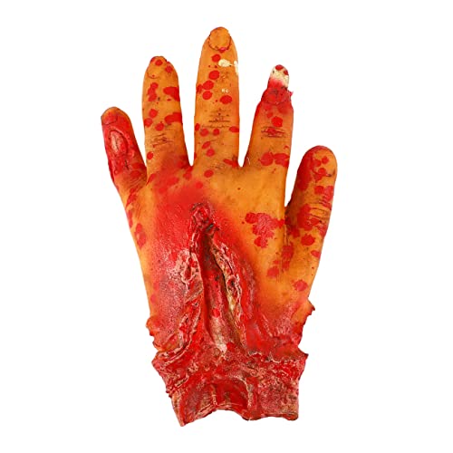 WOONEKY Blutige Halloween Deko Fake Hand in Lebensmittelbox Realistische Abgetrennte Hand als Gruselige Streichspielzeug für Party und Spukhaus Dekoration WOONEKY Blutige Halloween Deko Fake Hand in Lebensmittelbox Realistische Abgetrennte Hand als Gruselige Streichspielzeug für Party und Spukhaus Dekoration von WOONEKY
