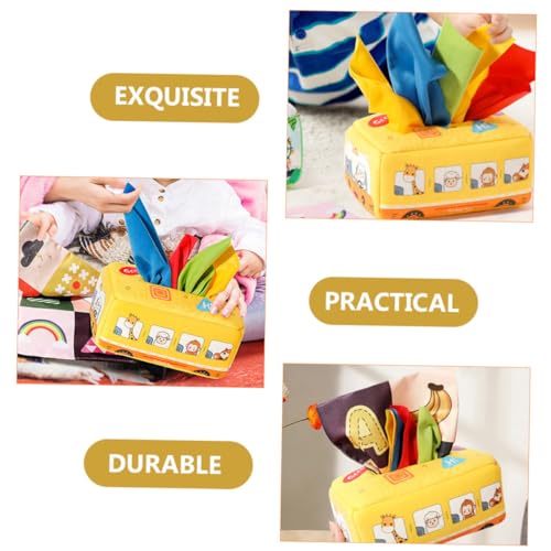 WOONEKY Bunte Montessori Tissue Box Lernspielzeug mit Knistereffekt Interaktives Motorikspielzeug für Kleinkinder zur Farb Tastförderung Sicher und Flexibel WOONEKY Bunte Montessori Tissue Box Lernspielzeug mit Knistereffekt Interaktives Motorikspielzeug für Kleinkinder zur Farb Tastförderung Sicher und Flexibel von WOONEKY