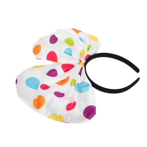 WOONEKY Buntes Clown Stirnband mit Farbigen Punkten Rutschfestes Bequemes Haarband für Halloween Clown Kostüm Vielseitiges Party Accessoire für Karneval und Cosplay WOONEKY Buntes Clown Stirnband mit Farbigen Punkten Rutschfestes Bequemes Haarband für Halloween Clown Kostüm Vielseitiges Party Accessoire für Karneval und Cosplay von WOONEKY