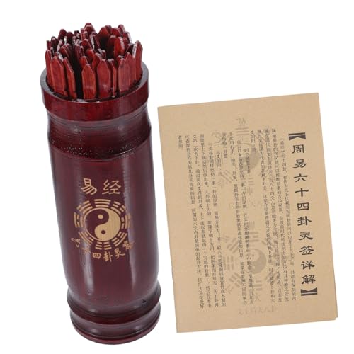 WOONEKY Chinesische Wahrsagestäbe Bambus Sticks und Wahrsagebuch Spirituelles Divinationsspiel für Familie Tempel und Traditionelle Feng Shui Zeremonien WOONEKY Chinesische Wahrsagestäbe Bambus Sticks und Wahrsagebuch Spirituelles Divinationsspiel für Familie Tempel und Traditionelle Feng Shui Zeremonien von WOONEKY