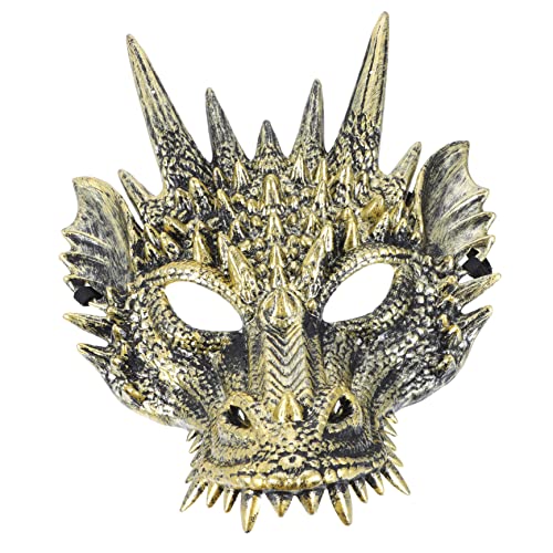 WOONEKY Kunststoff-drache-maskenball Für Halloween Cosplay-requisite Für Herren Gruseliges Halbkarnevals-zubehör von WOONEKY