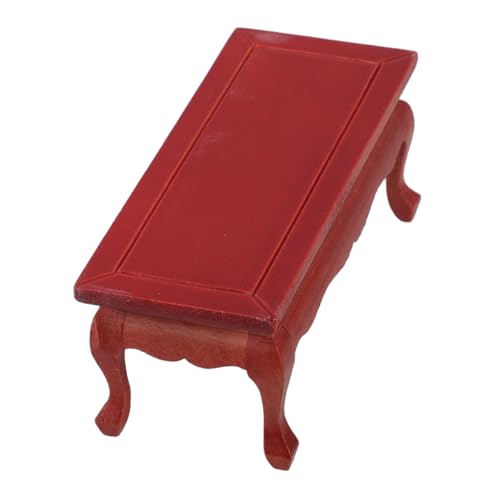 WOONEKY Couchtisch für Puppenmöbel Rot Perfektes Zubehör für Dollige Einrichtung WOONEKY Couchtisch für Puppenmöbel Rot Perfektes Zubehör für Dollige Einrichtung von WOONEKY