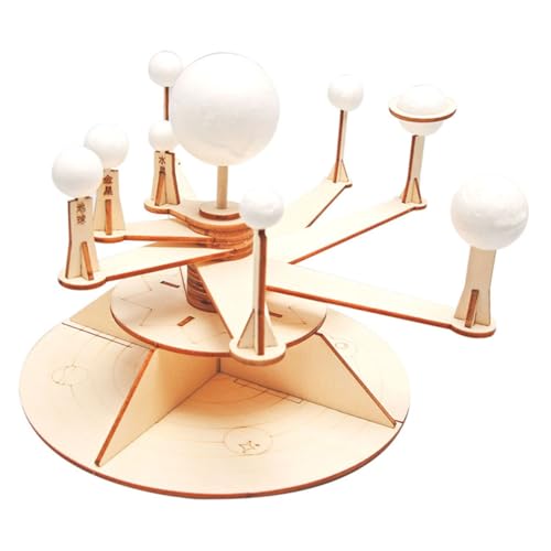 WOONEKY DIY Sonnensystem Modell mit Planeten Robustes Planetarium zum Selberbauen Pädagogisches Stem Lernspielzeug für Farben und Weltraumverständnis von WOONEKY