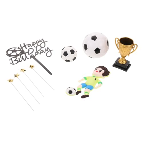 WOONEKY Detaillierte Fußballspieler Figuren Fußball Zubehör Goldene Sterne Leicht Einsetzbar für Geburtstagsfeiern Spieltage und Sportliche Anlässe WOONEKY Detaillierte Fußballspieler Figuren Fußball Zubehör Goldene Sterne Leicht Einsetzbar für Geburtstagsfeiern Spieltage und Sportliche Anlässe von WOONEKY
