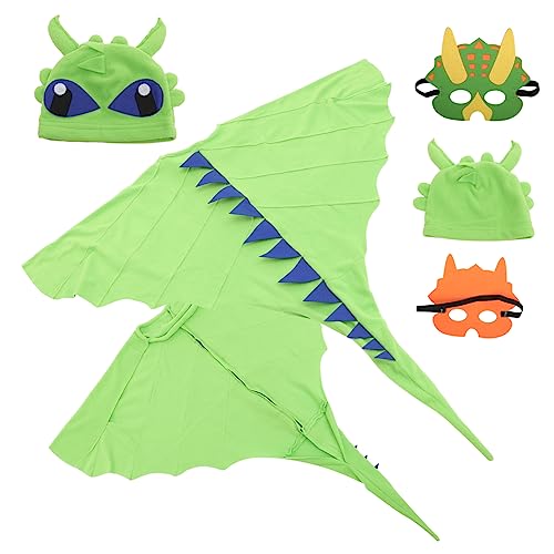 WOONEKY Dinosaurier Kostüm Jahre Farbenfrohes Halloween Kostüm Cape mit Maske Verkleidungszubehör für Kostümpartys Geburtstage Rollenspiele und Kinderauftritte WOONEKY Dinosaurier Kostüm Jahre Farbenfrohes Halloween Kostüm Cape mit Maske Verkleidungszubehör für Kostümpartys Geburtstage Rollenspiele und Kinderauftritte von WOONEKY