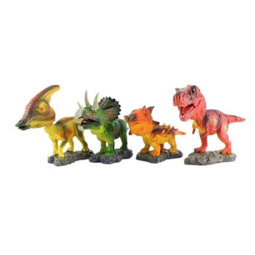 WOONEKY Dinosaurier Modell Parasaurolophus mit Schüttelkopf Realistische Auto Wohnungsdekoration Kreatives für Sammler Kleines Dinosaurierfiguren von WOONEKY
