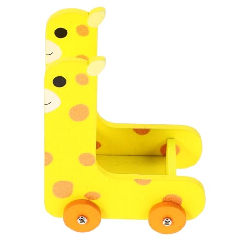 WOONEKY Doll House Storage Cart Tierform Aufbewahrungskorb für Puppenhaus für Dekoration und Organisation von Kleinen Gegenständen Bezauberndes Giraffen Design von WOONEKY
