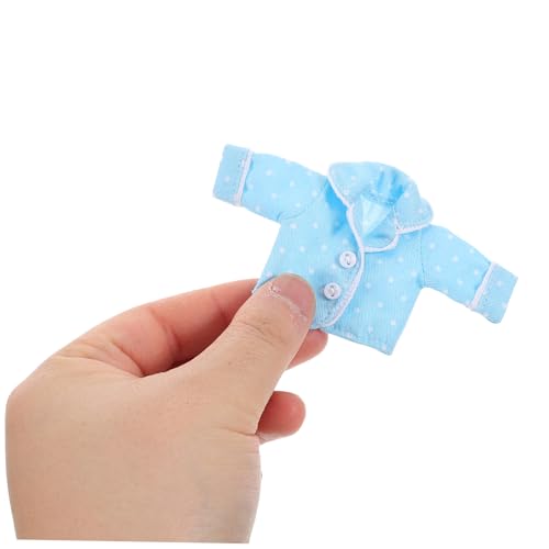 WOONEKY Doll Schlafanzug mit Augenmaske Mini Schlafanzüge aus Baumwoll Kit Niedliche Puppen Schlafbekleidung für Rollenspiele und DIY Puppen Outfits Bjd Geeignet von WOONEKY