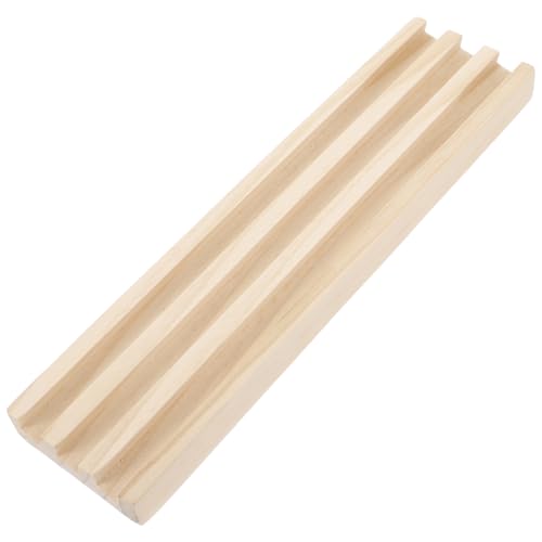 WOONEKY Domino Halter aus Holz Praktische Basis für Dominosteine rutschfeste Ablage für Spiele und Kreative Bastelprojekte aus Natürlichem Kiefernholz Gefertigt für Spielabende WOONEKY Domino Halter aus Holz Praktische Basis für Dominosteine rutschfeste Ablage für Spiele und Kreative Bastelprojekte aus Natürlichem Kiefernholz Gefertigt für Spielabende von WOONEKY