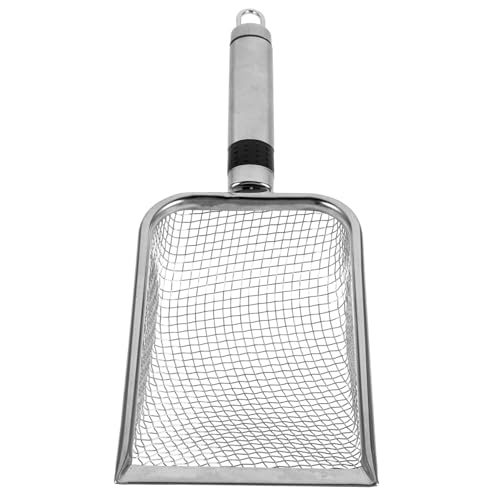WOONEKY Edelstahl Strandschaufel mit Mesh Filter Rostfrei Vielseitig Einsetzbar zum Sand Filtern und Muscheln Sammeln Am Strand Robust Komfortabel für Garten und Sandspielzeug WOONEKY Edelstahl Strandschaufel mit Mesh Filter Rostfrei Vielseitig Einsetzbar zum Sand Filtern und Muscheln Sammeln Am Strand Robust Komfortabel für Garten und Sandspielzeug von WOONEKY