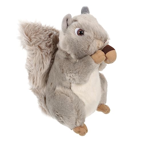 WOONEKY Eichhörnchen Plüschtier Eichhörnchen gefüllt kleines eichhörnchen lebensechte Kuscheltiere Stofftier für Eichhörnchen Stofftier tierisches kk Stoff Grau WOONEKY Eichhörnchen Plüschtier Eichhörnchen gefüllt kleines eichhörnchen lebensechte Kuscheltiere Stofftier für Eichhörnchen Stofftier tierisches kk Stoff Grau von WOONEKY