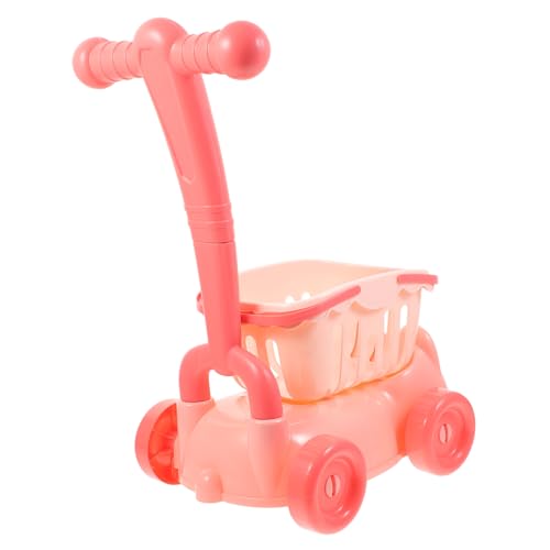 WOONEKY Einkaufswagen Pinker Rollwagen für Miniaturgemüse und Obst Fördert Kognitive und Soziale Fähigkeiten Beim für Rollenspiele im Supermarkt WOONEKY Einkaufswagen Pinker Rollwagen für Miniaturgemüse und Obst Fördert Kognitive und Soziale Fähigkeiten Beim für Rollenspiele im Supermarkt von WOONEKY
