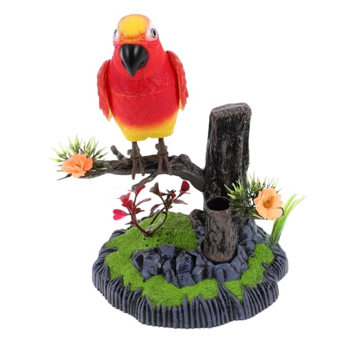 WOONEKY Elektrisches Vogelspielzeug Interaktiv Lustig Kunststoff Vogel Figur Dekoration Lernspielzeug für Kindergarten Schule Kreativität und Feinmotorik von WOONEKY
