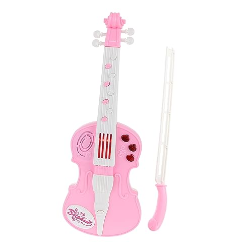 WOONEKY Emulationsspielzeug Violine Kreatives Musikinstrument für Kleinkinder mit Licht für Musikspielzeug für Mädchen Fördert Musikalisches Interesse und Kreativität von WOONEKY