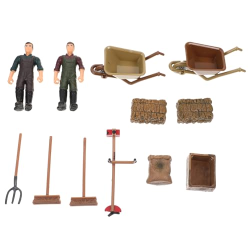 WOONEKY Farmerset Bauernhof Teiliges Miniatur Bauernhof Werkzeuge Modell Langlebig Farbecht Leicht Pädagogisch Geeignet für Sandtisch und Rollenspiel WOONEKY Farmerset Bauernhof Teiliges Miniatur Bauernhof Werkzeuge Modell Langlebig Farbecht Leicht Pädagogisch Geeignet für Sandtisch und Rollenspiel von WOONEKY