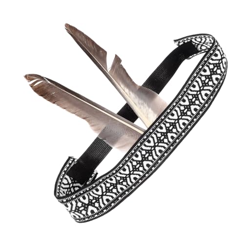 WOONEKY Federkopfschmuck für Damen Elastisches Plume Stirnband im Modernen Boho Stil für Karneval und Festlichkeiten Einfach und Komfortabel für Erwachsene WOONEKY Federkopfschmuck für Damen Elastisches Plume Stirnband im Modernen Boho Stil für Karneval und Festlichkeiten Einfach und Komfortabel für Erwachsene von WOONEKY