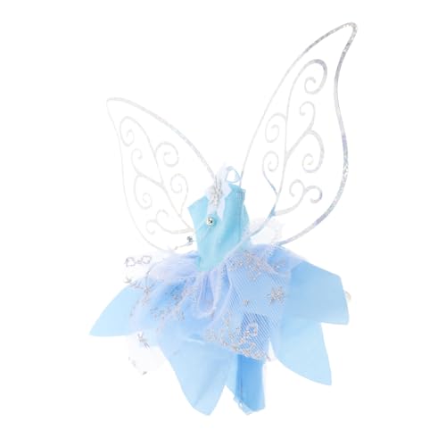 WOONEKY Feenkostüm Puppenkleidung mit Detaillierten Schmetterlingsflügeln Fairytale Outfit für Kleinkinderpuppen Blaues Kleid mit Filigranem Flügeldesign Puppenzubehör für Geburtstags WOONEKY Feenkostüm Puppenkleidung mit Detaillierten Schmetterlingsflügeln Fairytale Outfit für Kleinkinderpuppen Blaues Kleid mit Filigranem Flügeldesign Puppenzubehör für Geburtstags von WOONEKY