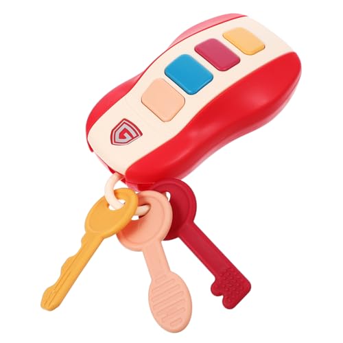 WOONEKY Fernbedienung für Simulationsautos Schlüssel für Babyspielzeug Kognitives Autoschlüsselspielzeug für Kinder Autos Spielzeug Spielzeuge Kinderautoschlüssel vokales Spielzeug Puzzle von WOONEKY