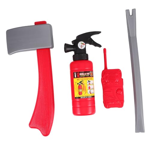 WOONEKY Feuerwehrspielzeug Teiligem Wassersprüh feuerlöscher Realistische Rollenspiel ausrüstung für Geeignet für Sommer Wasserspiele Kostümfest und Fantasievolles Spiel von WOONEKY