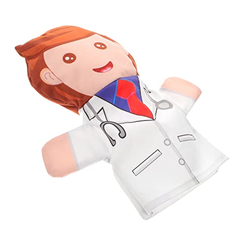 WOONEKY Fingerpuppen Handpuppe Arzt Lustige Geschichtenerzähler für Tragbare Plüschfigur für Kreative Interaktion zu Hause Schule und Kindergarten von WOONEKY