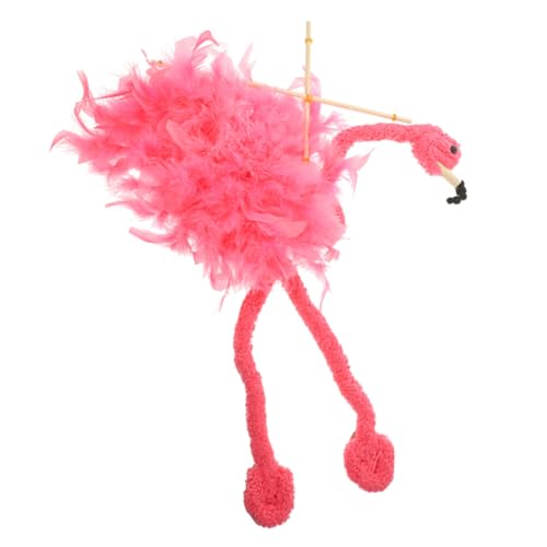 WOONEKY Flamingo Marionette Handpuppe Interaktives Langlebig Leicht für Puppentheater und Performances Geeignet für Partydekoration von WOONEKY