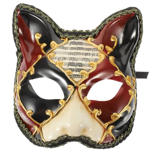 WOONEKY Fuchs-Halbgesichtsmaske für Halloween Cosplay-Maske pelzige Neuheitsmaske für Erwachsene von WOONEKY