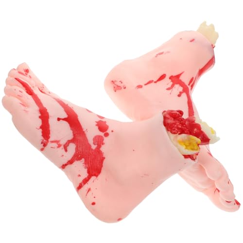 WOONEKY 1 Paar Gefälschte Fuß Modell Simulierte Fuß Requisiten Trick Requisiten Für Halloween Party von WOONEKY