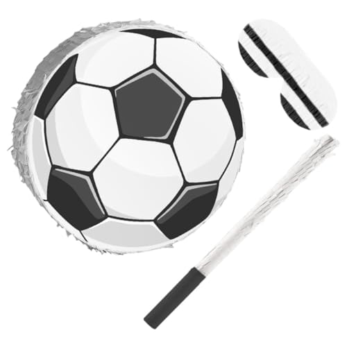 WOONEKY Fußball Pinata mit und Augenbinde Stabile Karton Konstruktion für Kindergeburtstag Sport Mottoparty Dekoration und Spaßige Partyspiele WOONEKY Fußball Pinata mit und Augenbinde Stabile Karton Konstruktion für Kindergeburtstag Sport Mottoparty Dekoration und Spaßige Partyspiele von WOONEKY