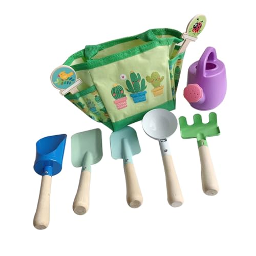 WOONEKY Pflanzset Kinder 9 Teiliges Gartenwerkzeug Set Mit Gießkanne Pädagogisches Für Outdoor Aktivitäten Ideales Gartenspielzeug Für Jungen Und Ädchen Farbenfrohes Zubehör Für Kleine Gärtner von WOONEKY
