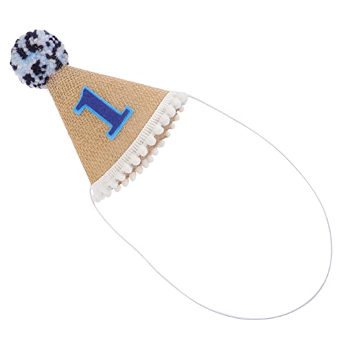 WOONEKY Geburtstagsparty-Hut partyhüte kinder kindergeburtstags dekoration Partyhüte für Requisiten für Fotoautomaten Tiara Fotoautomaten-Requisiten zum Geburtstag Hut zum 1. Geburtstag von WOONEKY