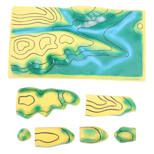WOONEKY Geländemodell mit Präzisen Konturlinien für Geographieunterricht Plastisches Topografiemodell für Sekundarschule und Homeschooling Anschauliches Lehrmittel zur Geländedarstellung WOONEKY Geländemodell mit Präzisen Konturlinien für Geographieunterricht Plastisches Topografiemodell für Sekundarschule und Homeschooling Anschauliches Lehrmittel zur Geländedarstellung von WOONEKY