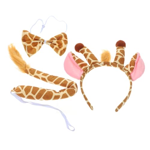 WOONEKY Giraffen kostüm set Tierkostüm Stirnband mit Ohren und für Geburtstag Party Halloween Cosplay Karneval Mädchen Zubehör WOONEKY Giraffen kostüm set Tierkostüm Stirnband mit Ohren und für Geburtstag Party Halloween Cosplay Karneval Mädchen Zubehör von WOONEKY