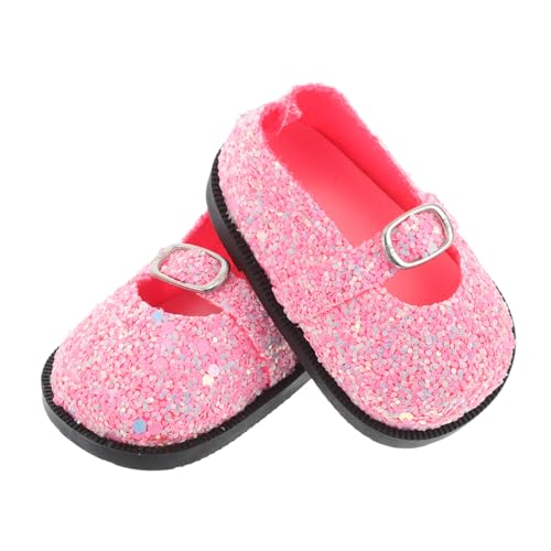 WOONEKY Glänzende Puppenschuhe mit Pailletten für Puppen Elegantes Miniatur Schuhzubehör für Puppenoutfits Ergänzung für Puppenmode und Spielzeugaccessoires WOONEKY Glänzende Puppenschuhe mit Pailletten für Puppen Elegantes Miniatur Schuhzubehör für Puppenoutfits Ergänzung für Puppenmode und Spielzeugaccessoires von WOONEKY