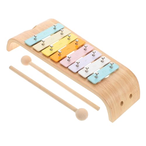 WOONEKY Glockenspiel für Kleinkinder Kinderfreundliches Design mit Beschrifteten Tasten Fördert Musikalische Fähigkeiten und Macht Spaß Beim Geeignet für Frühkindliche Bildung von WOONEKY