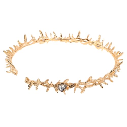 WOONEKY Goldene Dornenkrone Halbkrone Handgefertigt Leichtes Party-haarreif Accessoire Für Damen Halloween Geburtstag Cosplay Gothic Mittelalterliches Fest WOONEKY Goldene Dornenkrone Halbkrone Handgefertigt Leichtes Party-haarreif Accessoire Für Damen Halloween Geburtstag Cosplay Gothic Mittelalterliches Fest von WOONEKY