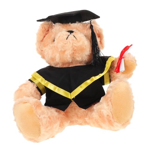 WOONEKY Graduierungsbär Plüsch Kuscheltier mit Doktorhut Sanft und Anpassungsfähig als und Dekoration für Kindergarten Schule und Hochschulabschlüsse von WOONEKY