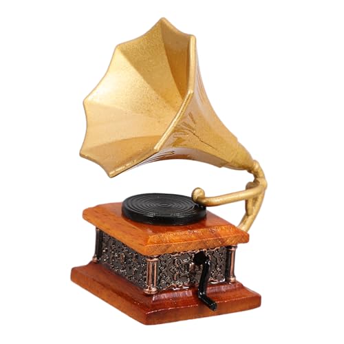 WOONEKY Grammophon Modell Retro Phonograph Phonographen Modell aus Harz Mini Haus Ornament Mini grammophon Vintage phonographen Modell Phonographen Spielzeug Mini Phonograph Winzige WOONEKY Grammophon Modell Retro Phonograph Phonographen Modell aus Harz Mini Haus Ornament Mini grammophon Vintage phonographen Modell Phonographen Spielzeug Mini Phonograph Winzige von WOONEKY