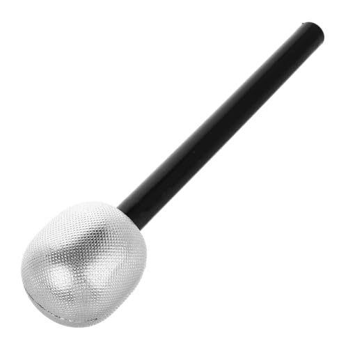 WOONEKY Halloween Dekoratives Mikrofon Silber Sing Requisit Party Accessoire Kostüm Requisite für Auftritte und Verkleidung WOONEKY Halloween Dekoratives Mikrofon Silber Sing Requisit Party Accessoire Kostüm Requisite für Auftritte und Verkleidung von WOONEKY