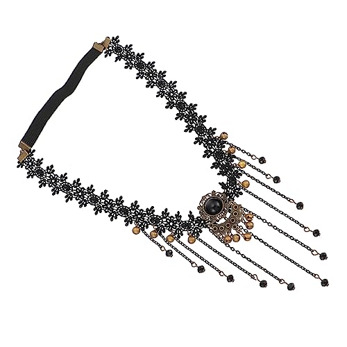 WOONEKY Halloween Gothic Spitzen Stirnband Elastisch Haarschmuck Krone für Damen Kostüm Party Zubehör WOONEKY Halloween Gothic Spitzen Stirnband Elastisch Haarschmuck Krone für Damen Kostüm Party Zubehör von WOONEKY