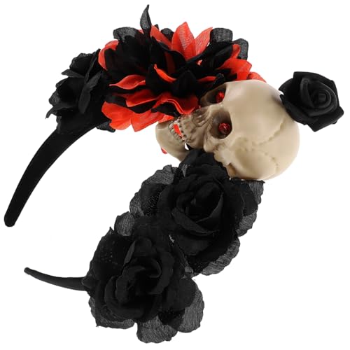 WOONEKY Halloween Schädel Haar Hoop Party Stirnband Cosplay Kopfschmuck Neuheit Stil Für Erwachsene von WOONEKY