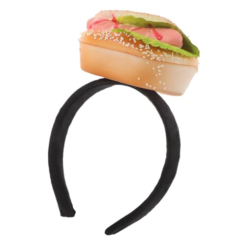 WOONEKY Halloween Hamburger Headband Leichtgewichtige Realistische Food Simulation Lustiges Hot Dog Kostüm Accessoire für Party Bühnenauftritt WOONEKY Halloween Hamburger Headband Leichtgewichtige Realistische Food Simulation Lustiges Hot Dog Kostüm Accessoire für Party Bühnenauftritt von WOONEKY