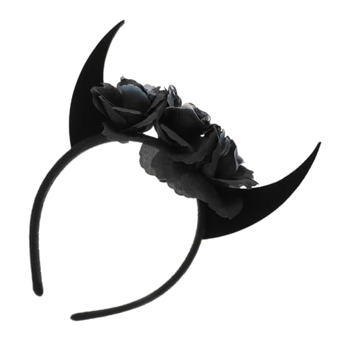 WOONEKY Halloween Ox Horn Headband Schwarzer Teufel Haarreif Leichtes Cosplay Zubehör Für Karneval Kostümparty Und Fotos WOONEKY Halloween Ox Horn Headband Schwarzer Teufel Haarreif Leichtes Cosplay Zubehör Für Karneval Kostümparty Und Fotos von WOONEKY