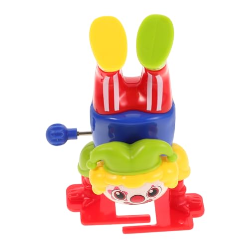 WOONEKY Aufziehbares Clown-Spielzeug Für Kinder Halloween-partygeschenke Zirkusartist Stofftier Kopfüber Springender Clown Actionfigur von WOONEKY