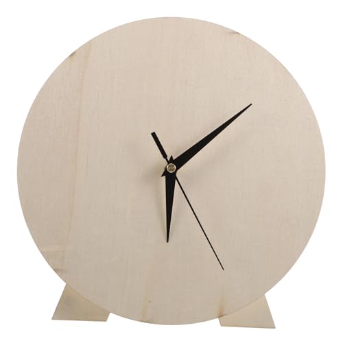 WOONEKY Handgefertigte Holz Uhr für DIY Malprojekte Runde Uhr für Kinderzimmer und Klassenzimmerdekoration Kreative Malerei und Lernspielzeuge WOONEKY Handgefertigte Holz Uhr für DIY Malprojekte Runde Uhr für Kinderzimmer und Klassenzimmerdekoration Kreative Malerei und Lernspielzeuge von WOONEKY