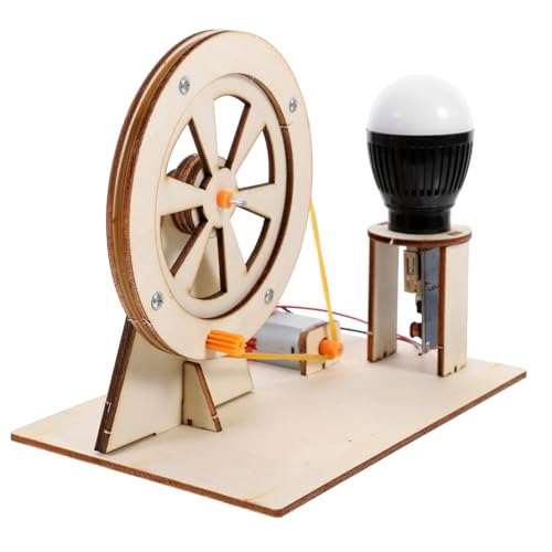 WOONEKY Handkurbelgenerator für DIY Elektrogenerator Lehrmodell für Experimente und Kreative Projekte Fördert Beobachtungs und Denkfähigkeiten für Physikunterricht von WOONEKY
