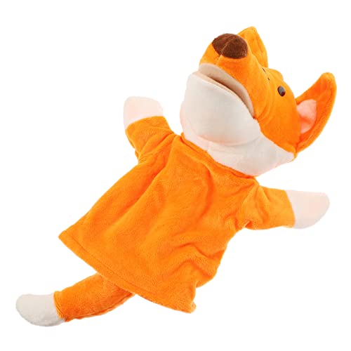 WOONEKY Handpuppe Fuchs Plüschspielzeug Interaktive Tier Handpuppe für Kreatives Rollenspiel Eltern Junge Mädchen Kommunikation und Fantasie von WOONEKY