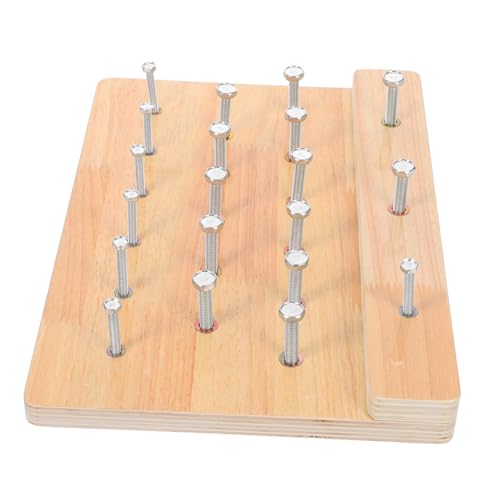 WOONEKY Handtherapie Pegboard für Feinmotorik und Hand Augen Koordination für Zuhause und Therapiezentren Stabil und Einfach zu Bedienen Fördert Kontinuierliches Training von WOONEKY